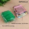 50pcs/lot Organza Gift Bag For Jewelry 24 Colors Drawstring Pouches For Wedding Christmas Candy Gift Bags Jewelry Packing
