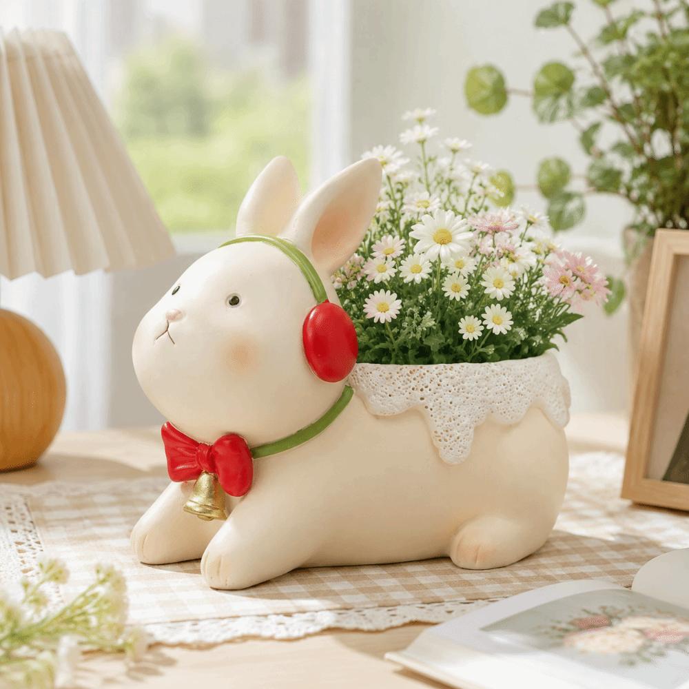 Tortoise Flower Pot Desktop Ornaments Rabbit Flowerpot Creative Style Plant Holder Home Decor
