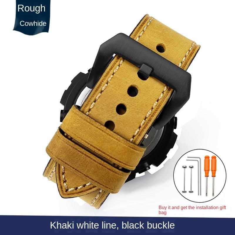 Retro Leather Watchband For Casio G-SHOCK MTG-B1000 MTG-G1000 26mm Modified MTGB1000 GST-W120L/W130L/S100/S110 Men's Watch Strap