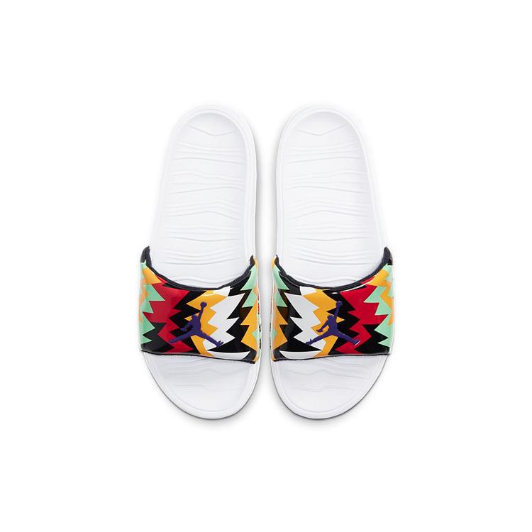 New JORDAN Break Slide 'White Multi Color' AR6374-102