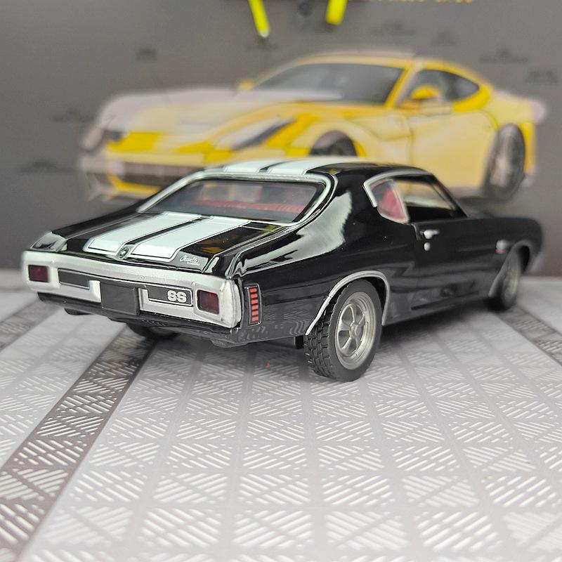 1:24 Chevrolet Chevelle SS 454 1970 Legierung Super Sportwagen Modell Metall Muscle Rennwagen Fahrzeuge Modell Simulation Kinder Spielzeug Geschenk