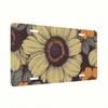 2D Flat Bright Floral License Plate Frame, Waterproof Aluminum Front Car Tag Cover, Universal 5.9x11.8 Inch