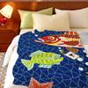 Artist Y-Yayoi K-Kusama Throw Flannel Throw Blanket, Lightweight Cozy, Durable Washable Cute Cool