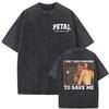 Vintage prané Ariana Grande Petal Core I Don’t Need Someone To Save Trička Pánské Dámské Ležérní Vysoká kvalita Tričko Streetwear
