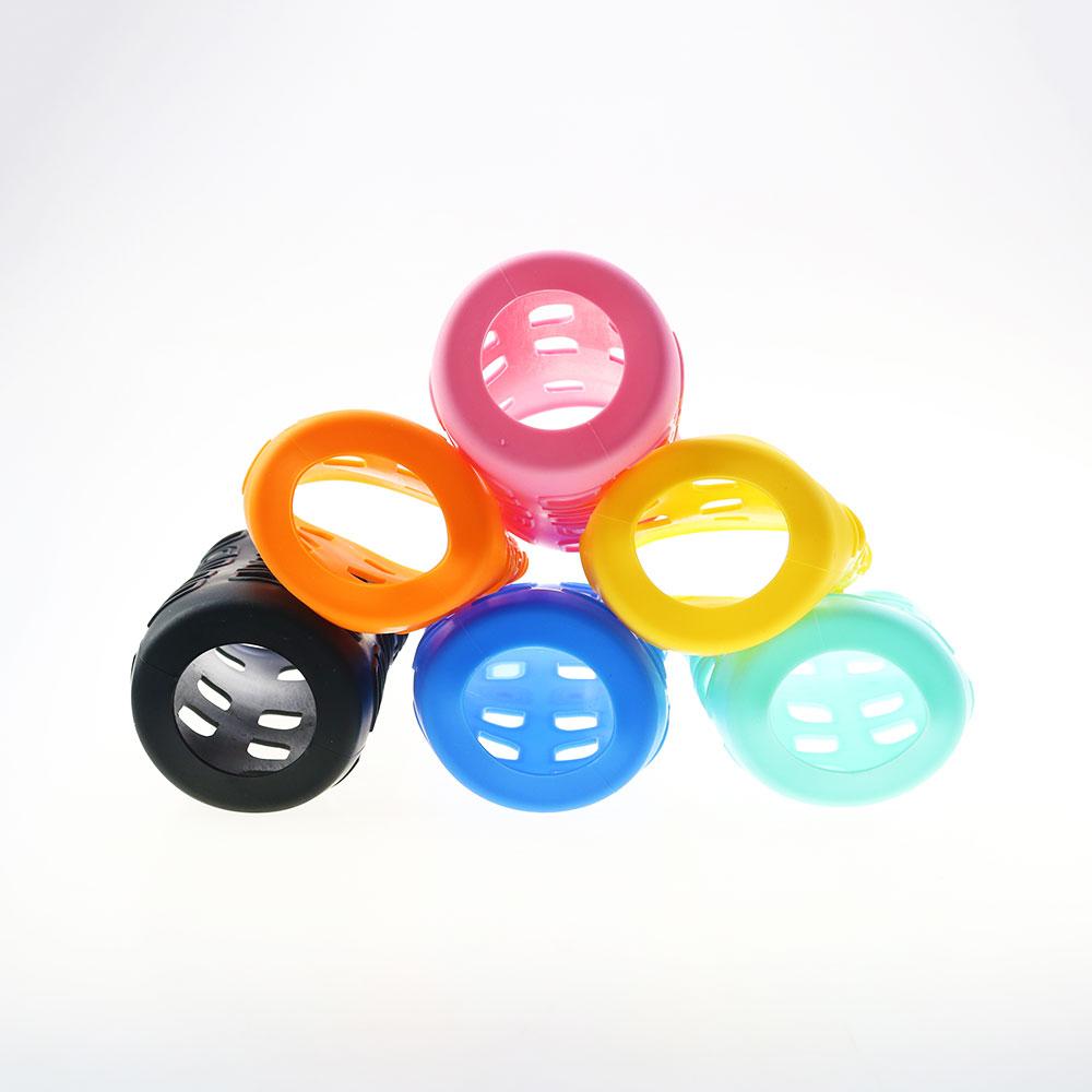 6.0CM Hollow Out Silicone Water Bottle Cover Anti Scalding Cup Cover Silicone Glass Milk Bottle Protective Sleeve