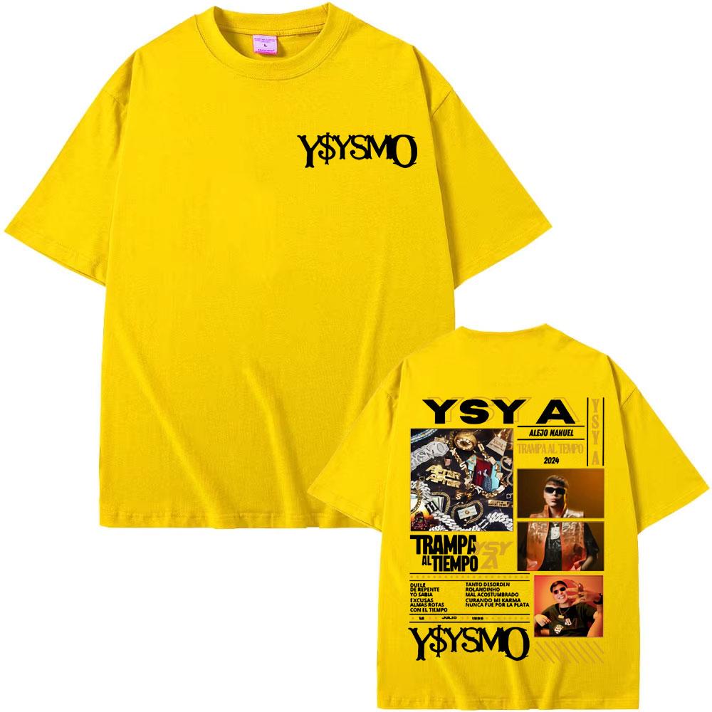Rapper Ysy A Trampa Al Tiemopo Album Tour 2025 T Shirts Men Women Retro Fashion Gothic Tshirt Casual Cotton High Quality T Shirt