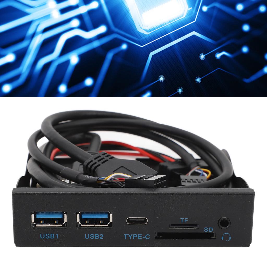 USB3.2 GEN1 Type C Floppy Drive Panel 5Gbps Plug and Play 3.5inch Front Panel Hub for WIN XP 7 8 10 11 LINUX