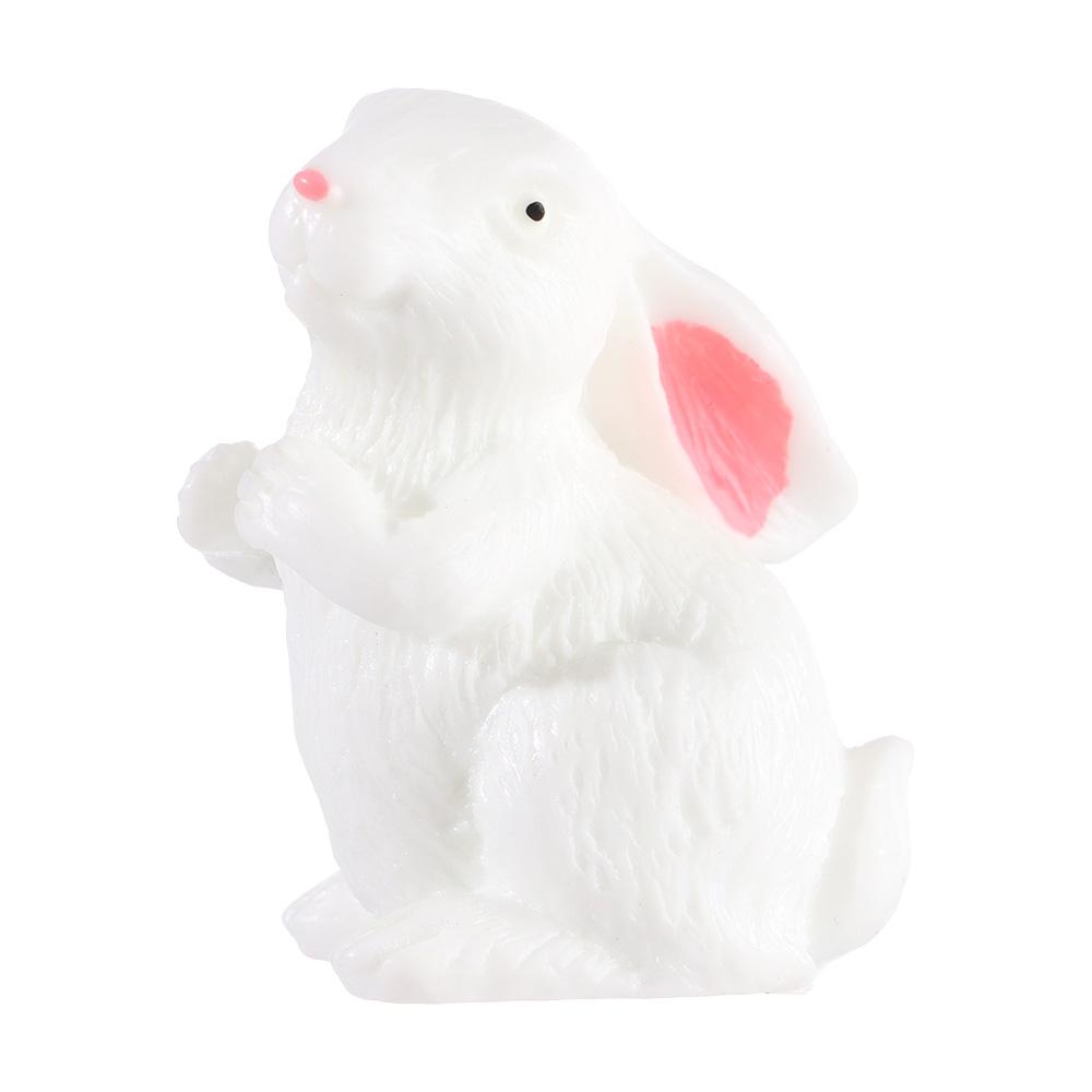 Cute Dollhouse Ornament Easter Decoration Fairy Garden Resin Bunny Statue Miniature Rabbit Figurine Micro Landscape