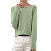 Women's And Winter Fashion Long-sleeved Basic -neck Loose Pullover Sweater Top