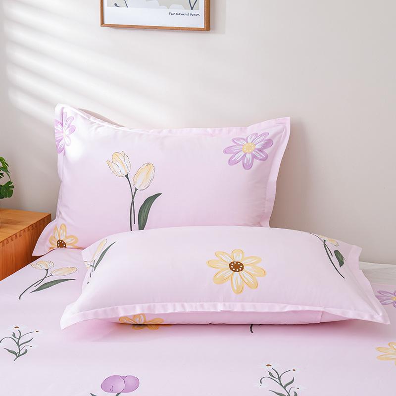 2pcs Pure Cotton Pillowcase 100% Cotton Pillowcase Suitable For 48 * 74 Pillow Core
