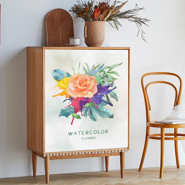 Slunečnicové závěsy odolné proti prachu Záclony do skříně Poloviční závěsy se střapcem Potah šatní skříně Pratelný do kuchyně