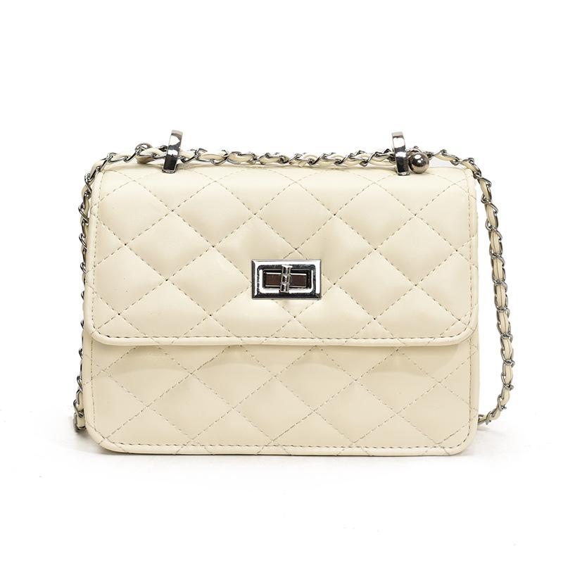 High-end Diamond Embroidery Thread Small Square Bag Women's Bag 2025 New Fashion Temperament Chain Messenger Bag Versatile Shoulder Bag