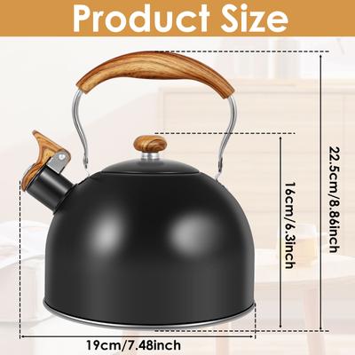 Kettle Teapot 2L 2.5 L 3L Stovetop Tea Kettle Multipurpo StainlessSteel Whistling Teapot Kettle Heat-resistant Teapot Coffee Jug