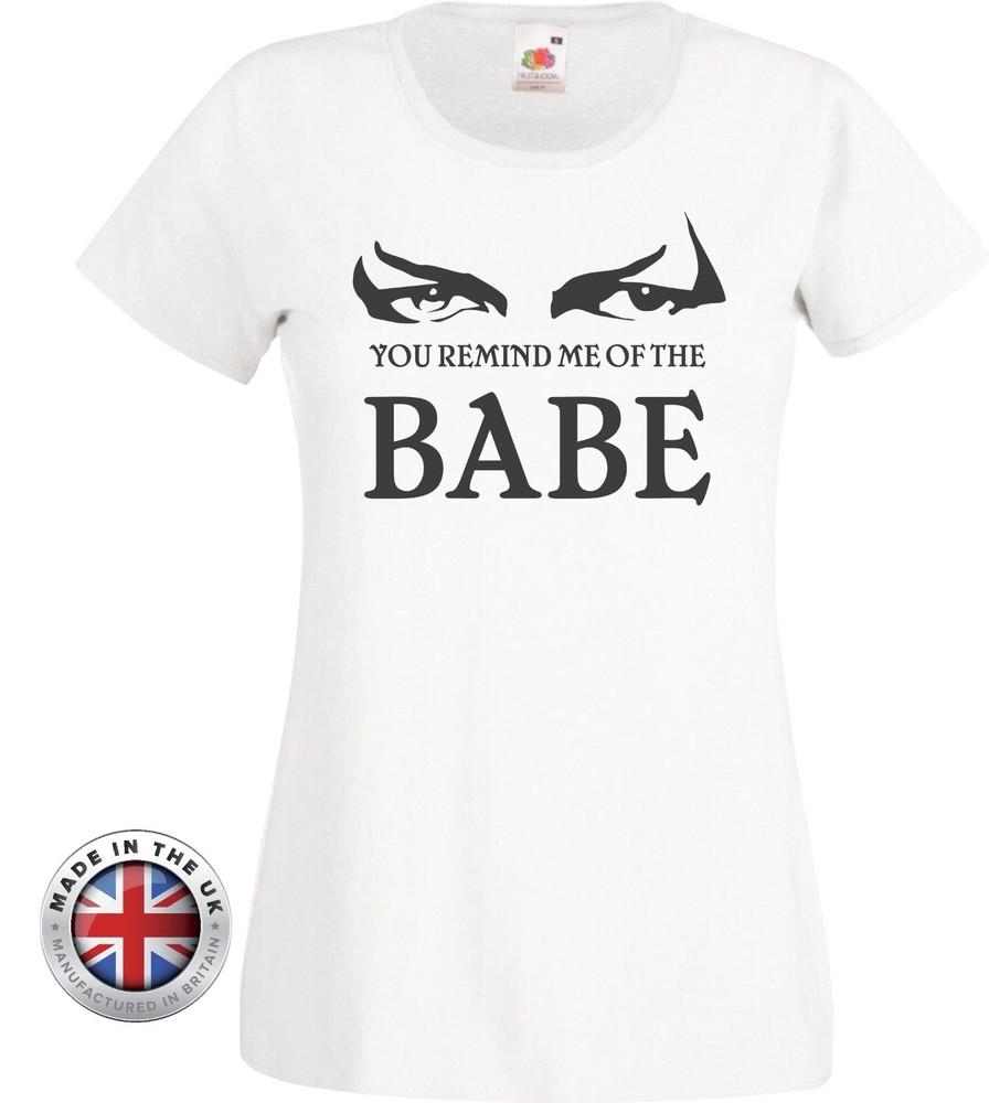 

LABYRINTH t shirt Jareth You Remind Me Of The Babe white Unisex + Women s Fitted 2XL