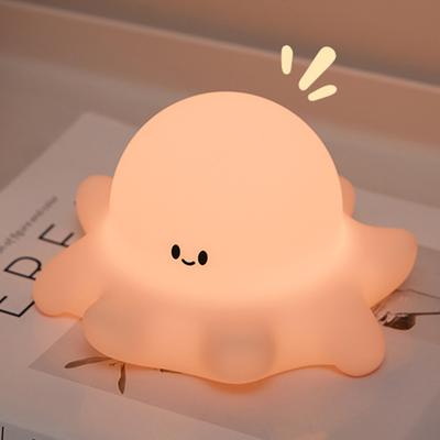TOUMON Night Bedside Lamp with Octopus LED Breastfeeding Bedside Timer Cute USB Safe Ambient Warm Gift for Newborn Baby Light, Design, Light, Light,