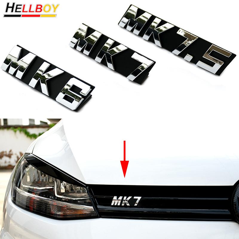 AABLD1 Car Front Grille Emblem Badge Decals Sticker For VW GOLF 6 7 MK6 MK7 MK7.5 2008-2018 Volkswagen Car Styling Accessories