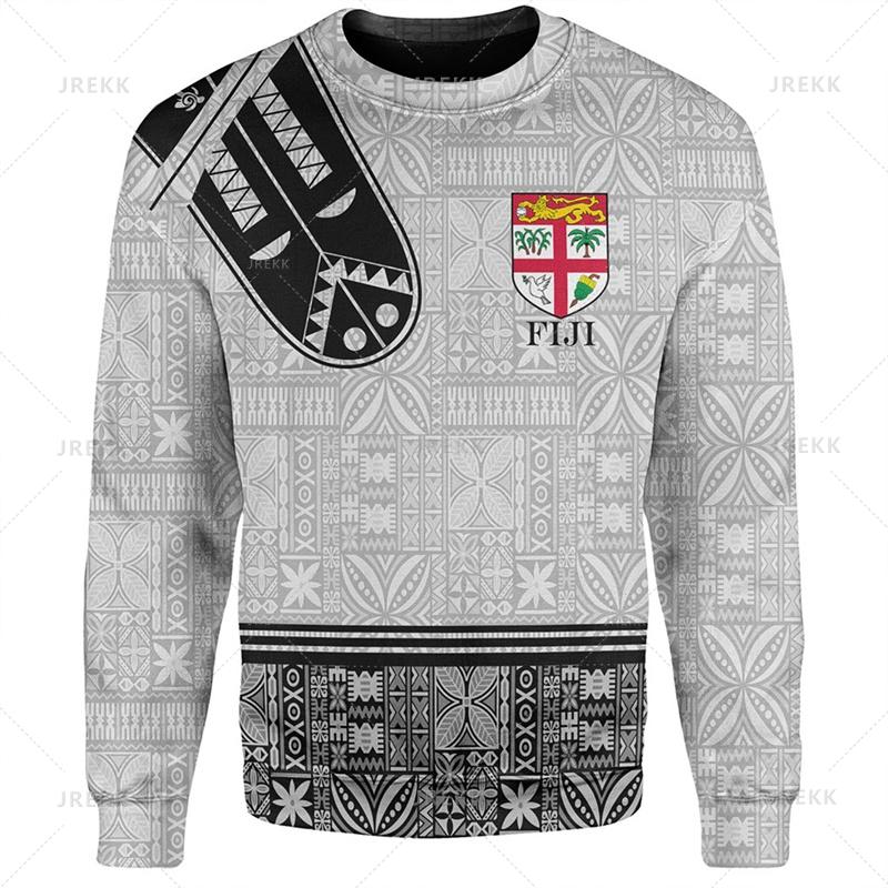 

Autumn 3D FIJI National Flag Printed Hoodies Fashionable Casual Sports Long Sleeved Men s Hoodies 6XL