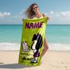 Personalized customized proof beach towel with Mafalda pattern - soft, absorbent,quick-drying,perfect swimming,camping&bathing