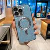 Luxury Electroplate Magsafe Wireless Charge Phone Case For iPhone 14 13 12 11 Pro Max Plus XS XR XS Max Soft Bumper Glitter Cover