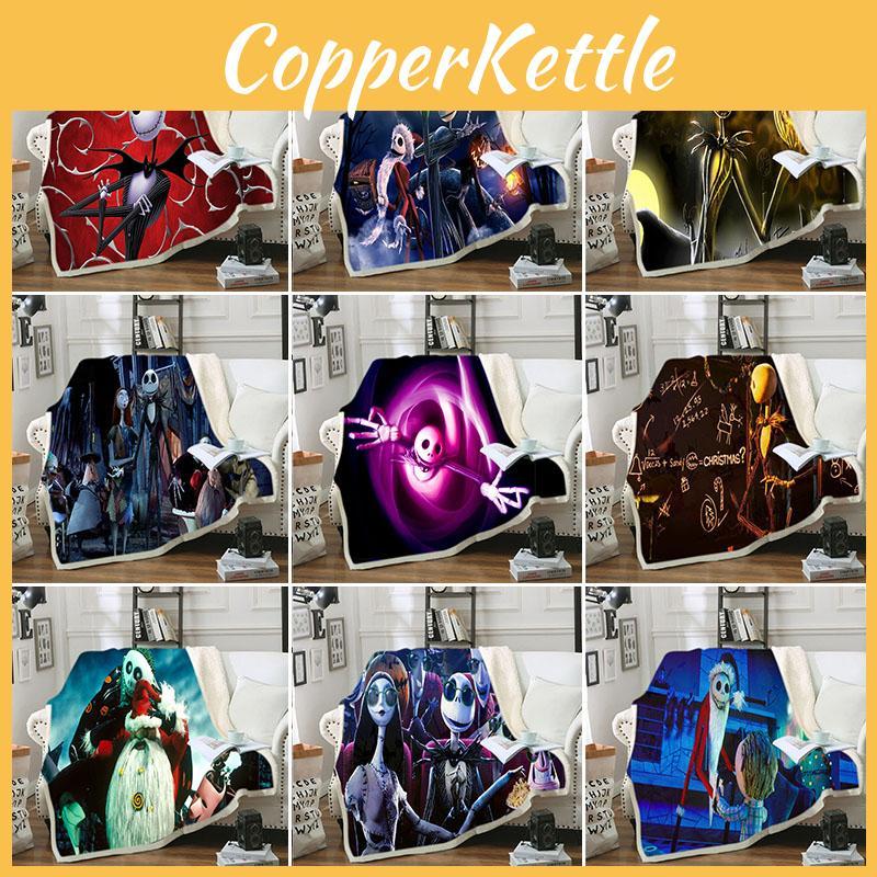 The Nightmare Before Christmas Ultra-soft Double-layer Plush Sofa Throw Blanket For Cozy Nights