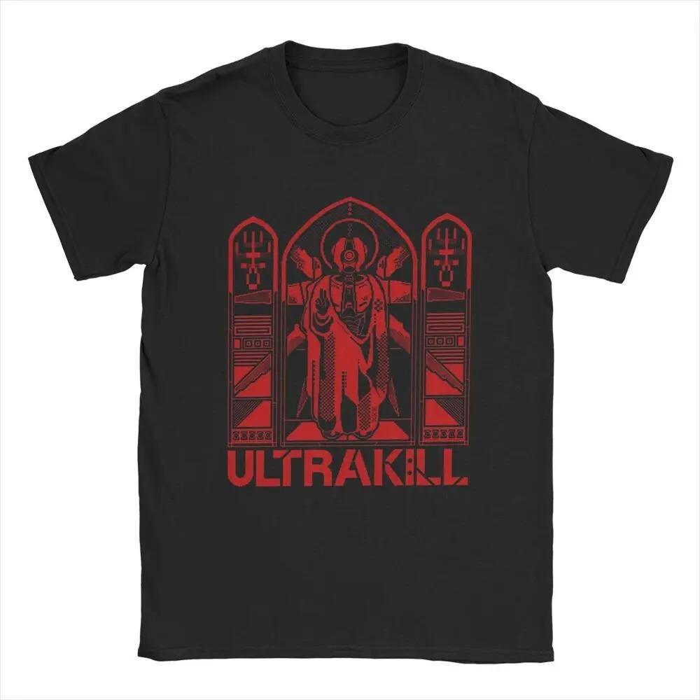 ULTRAKILL Death Odyssey V T Shirt Retro Game Graphic Print Cotton Short Sleeve Tee for Unisex Women Streetwear