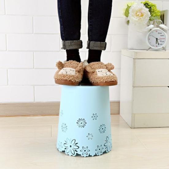 Blommig Soptunna Ihåliga Blommönster Soptunna Snygg Papperskorg för Hemmet Kontoret Vardagsrummet Badrummet Golv Toalettbord Skrivbord