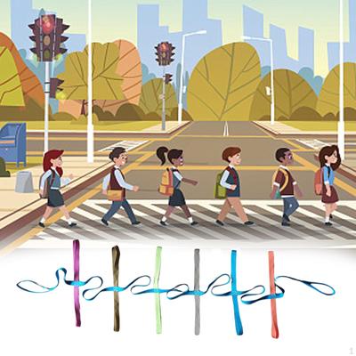 Kids Walking Rope Durable with 14 Handles for Nursery Kindergarten Teachers