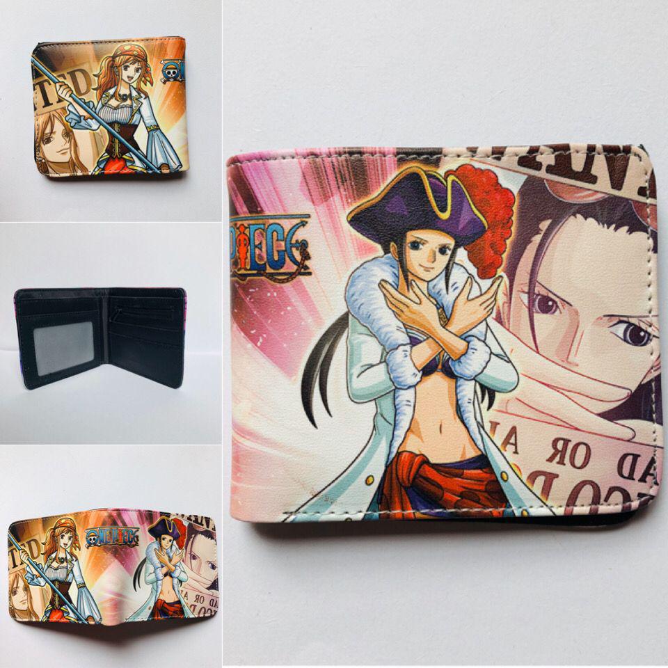 One Piece Luffy & Zoro Unisex PU skórzany krótki portfel i portmonetka