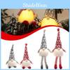 Festive 2pcs Led Christmas Gnomes Plush Santa Dolls For Yuletide Home Decor