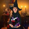 44pcs Halloween Cake Decorations Wednesday Addams Cake Mini Balloons Rose Flower Ghost Topper Gothic Cake Decorations