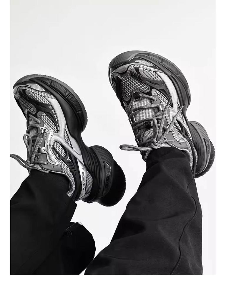 Tan Jianci Skorpion Dad Shoes: Trendige schwarze Sportschuhe mit dicker Sohle für Männer & Frauen 2025