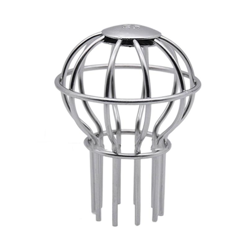 Upgraded Spherical Leaf Guards Drain Cover Steel Anti Clogging Design Drain Grate for Roof Balcony Easy Installation