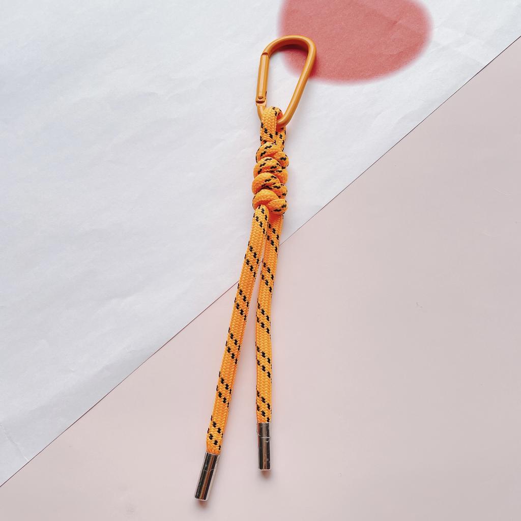 Color Combination Knot Mobile Lanyard Creative Short Braided Lanyard Mobile Phone Case Key Ring Can Be Detachable Anti-loss Rope