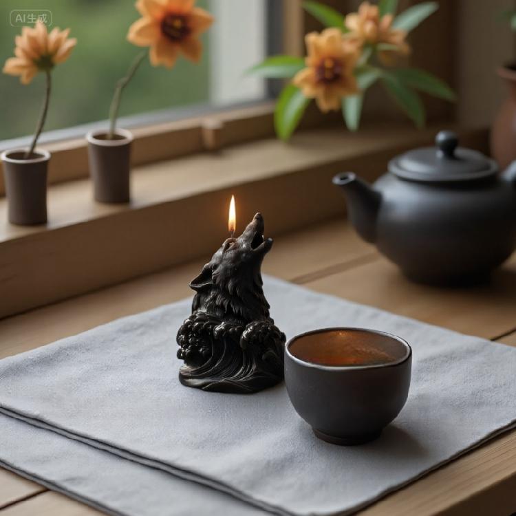 Wolf Head Candle Mold for Candle Making,Silicone Candle Mold Animal Epoxy Resin Casting Mold for Diys Craft,Candle