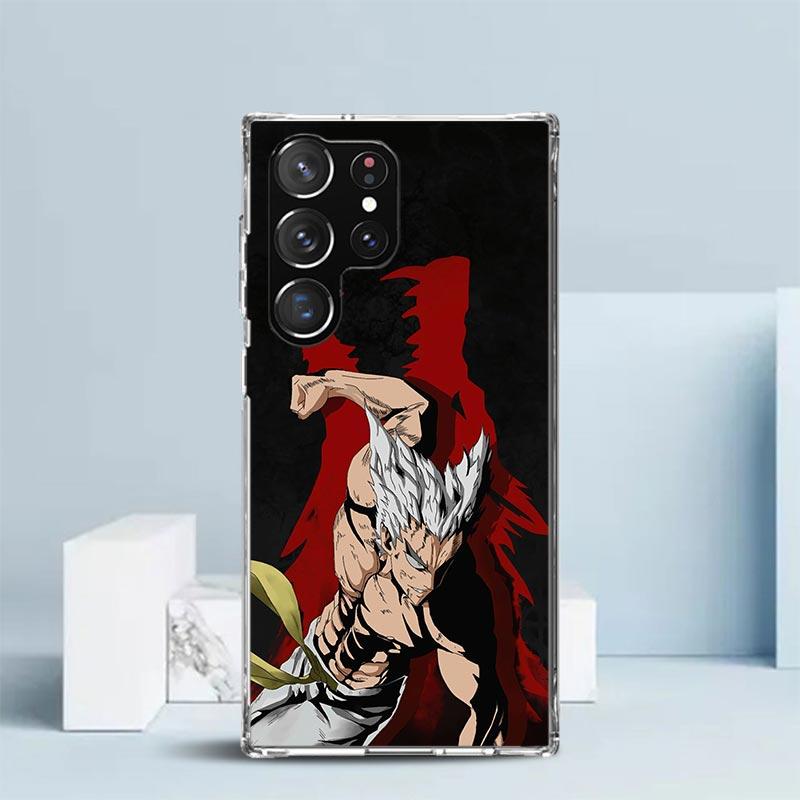 One P-Punch-Man Garou Soft Cover for Samsung Galaxy S25 Edge S26 S24 S23 Ultra Phone Case S22 S21 Plus S20 FE Print Pattern Shel