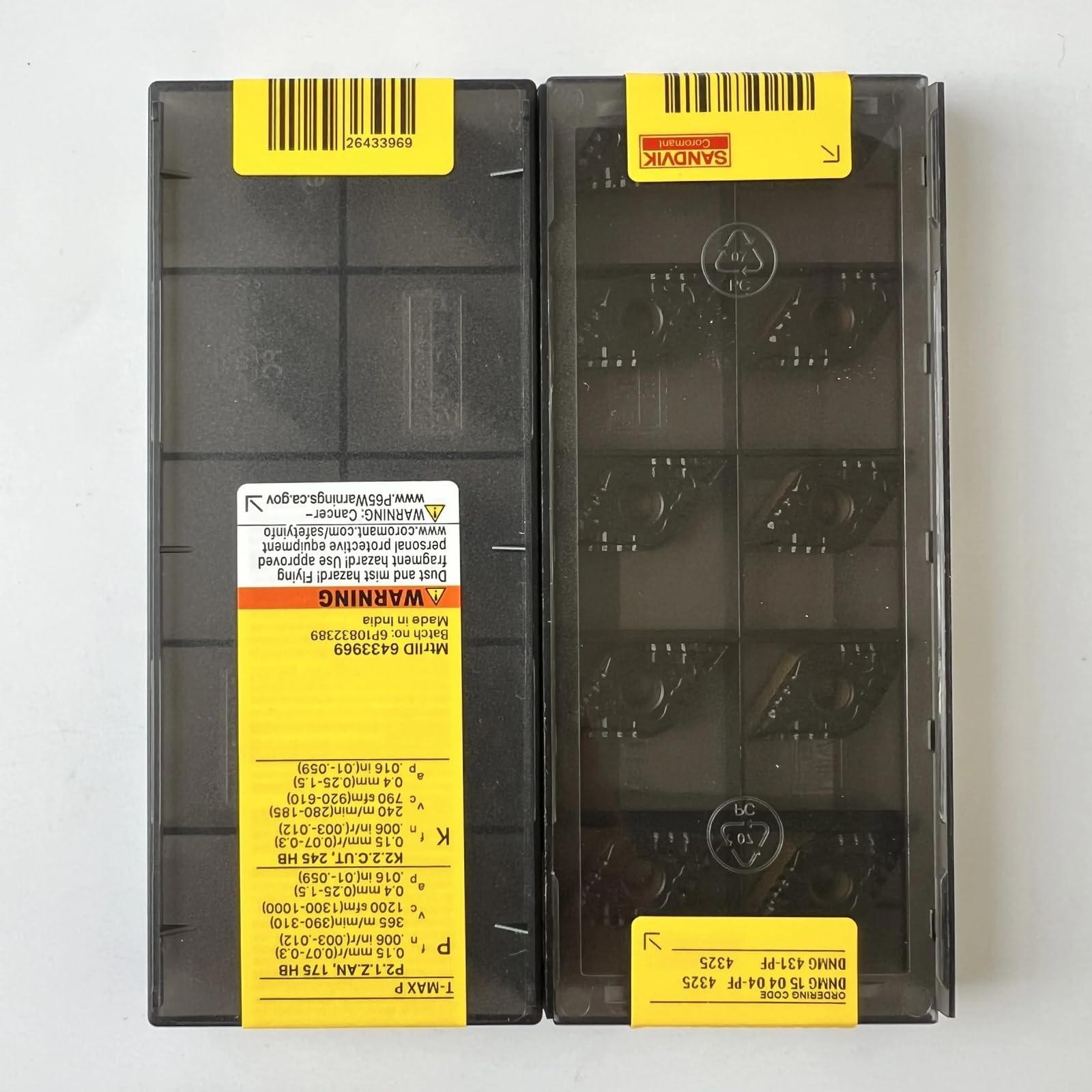 

Original Sandvik / DNMG150404-PF 4325 /CNC lathe carbide blade tool 10 Pcs