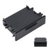 1DIN Car Radio Storage Box Multi Application ABS Black Inner Organizer Replacement for Mitsubishi