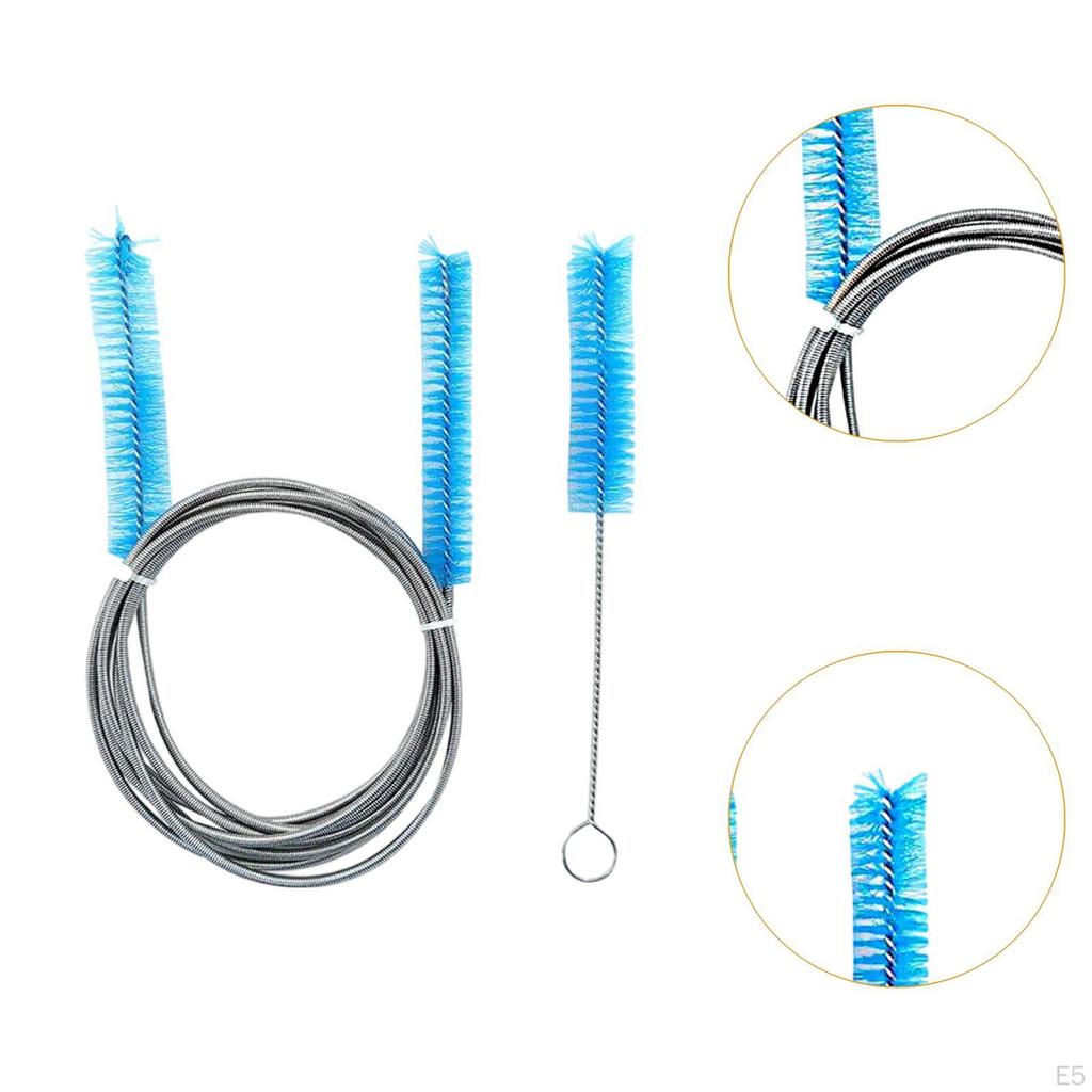 2 Pieces Long Wire Brush Watch Cleaning 22 Mm Tube Dust Removal Tool for Coffee Machines