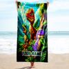 1PC Custom Name Dinosaur Adventure Jungle Beach Towel Highly Absorbent And Sand-Resistant Towel for Swimming, Pool, Yoga, And Travel Lightweight