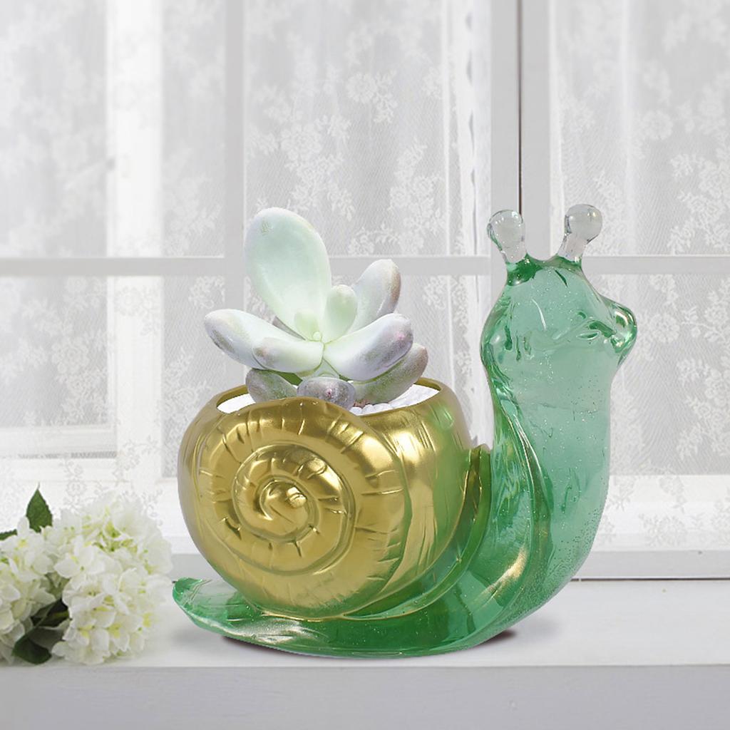 3D Snail Gypsum Flower Pot Silicone Mold Epoxy Resin Casting Mold Succulent Vase Cement Mold Candle Holder Mold