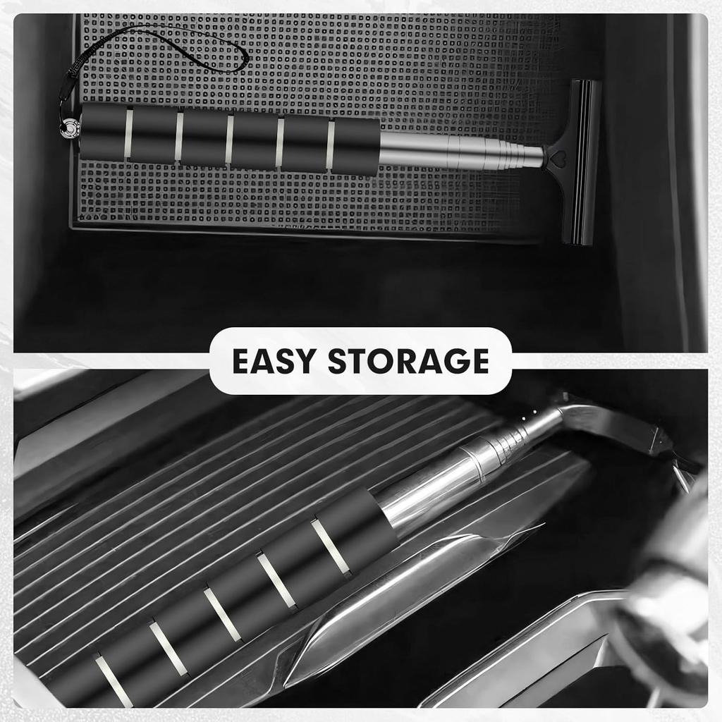 2 Pcs Side Mirror Squeegee, Retractable Car Wiper, Portable Cleaning Tool For Rainy Foggy Weather, Universal Accessories