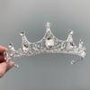 High-End Crown Headgear Princess Children'S Light Luxury Crystal Crown Birthday Gift Girls Stage Performance Crown Hair Accessories