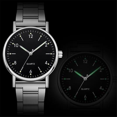 Ladies High-end Quartz Watch Stainless Steel Luminous Dial Leisure Watch