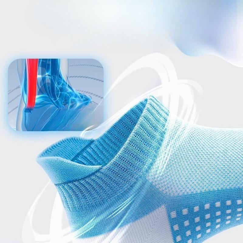 Men's Running Socks, Summer Thin, Anti-odor, Sweat-absorbing, Marathon Men's Sports, Pure Cotton Short Tube Basketball