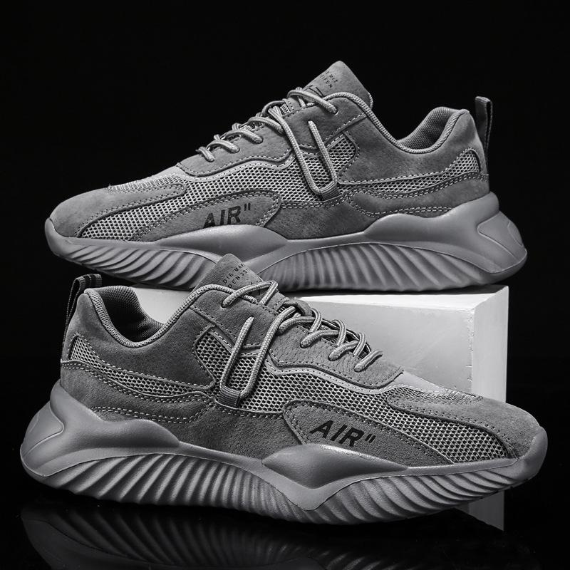 Non-slip soft sole breathable mesh sneakers men's summer versatile forrest forrest shoes Lightweight casual running shoes breathable and comfortable
