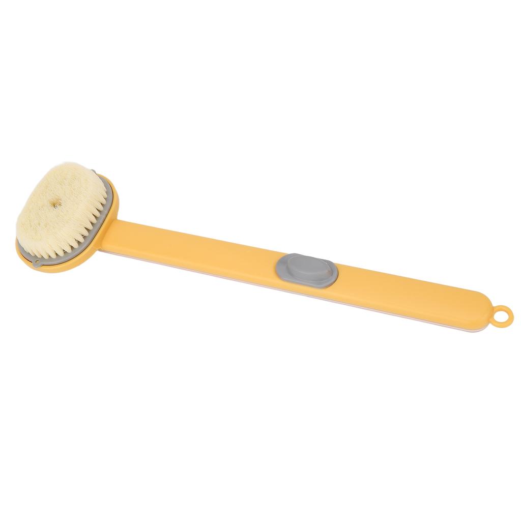 Handle Bath Brush Soft   Button Removable Brush Head Body Bath Brush for Bathroom