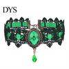 Damen Choker Gothic Vintage Geflochten Ästhetisch mit Strassstein Kleid Schlüsselbein Halskette Up Geschenk Damen Punk Spitze Nähte Trendiger Schmuck