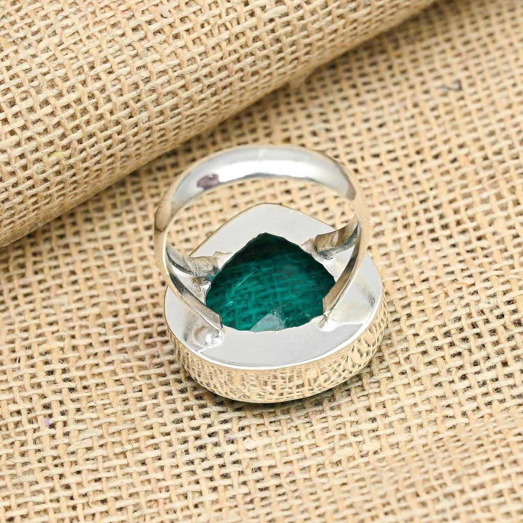 Indicolite Gemstone Handmade Jewelry 925 Solid Sterling Silver Jewelry Ring For Women
