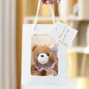 Plush Bear Keychain With Polyester Fiber Filling For Girls Kids Bag Pendant Toy