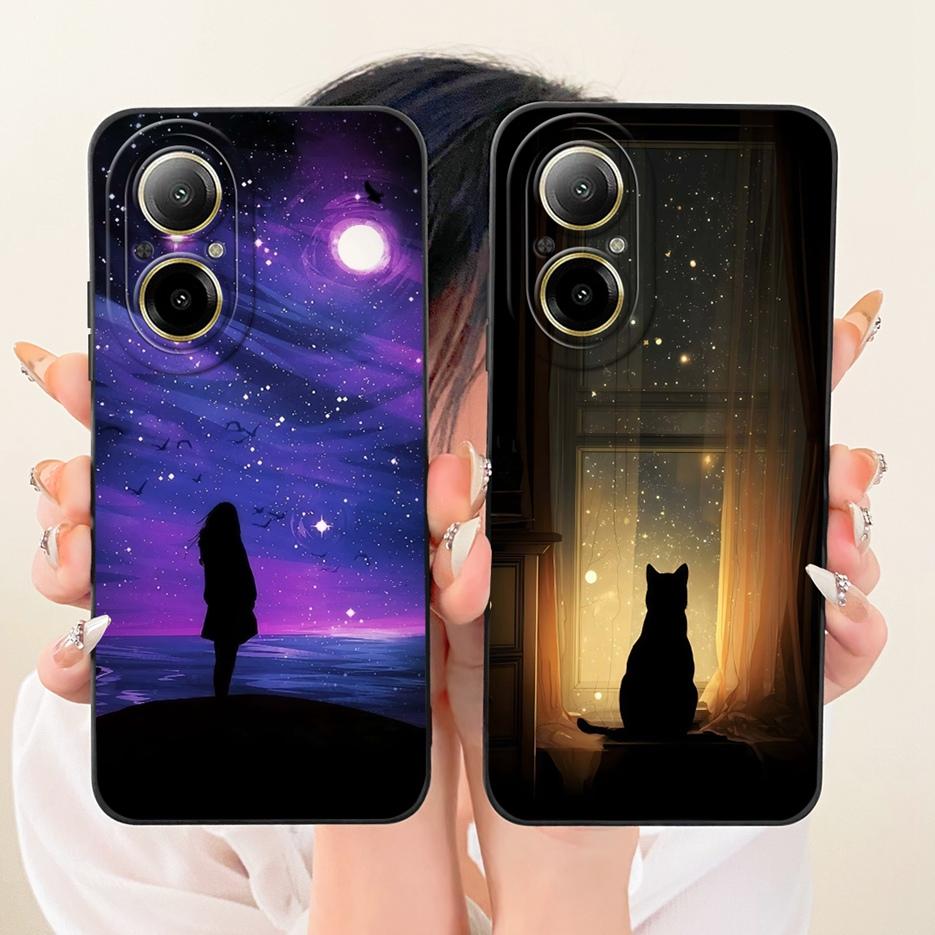 For Realme C67 4G Case RMX3890 Cute Rabbit Cartoon Cover Soft Silicone Case For Realme 12 Lite C 67 RealmeC67 4G Back Cover Bags